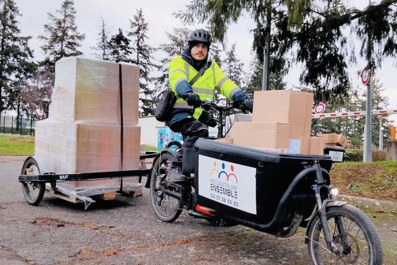 Livraison douce en vélo cargo